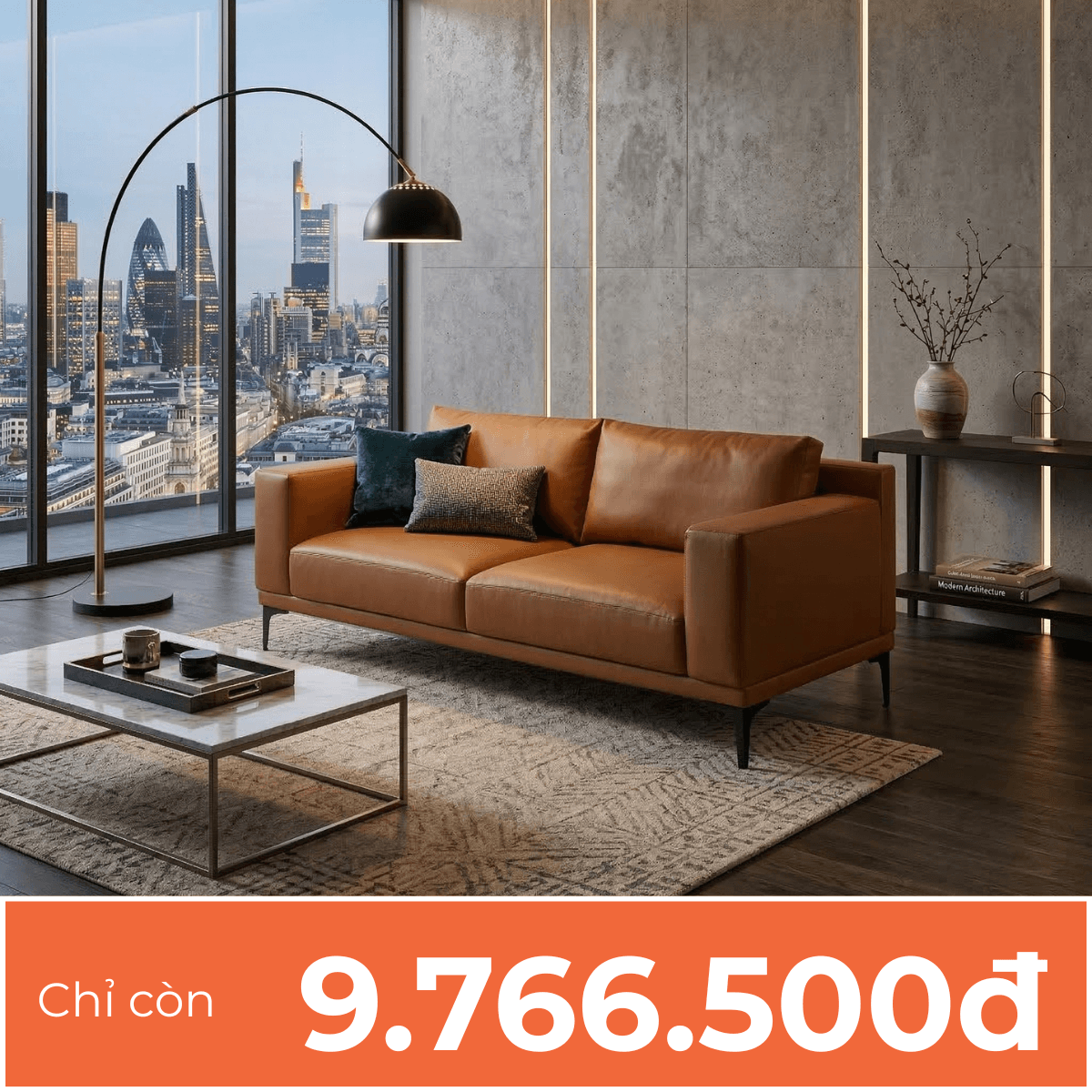 Ghế Sofa Da Nhà Đẹp - Tốt RIGA 2m