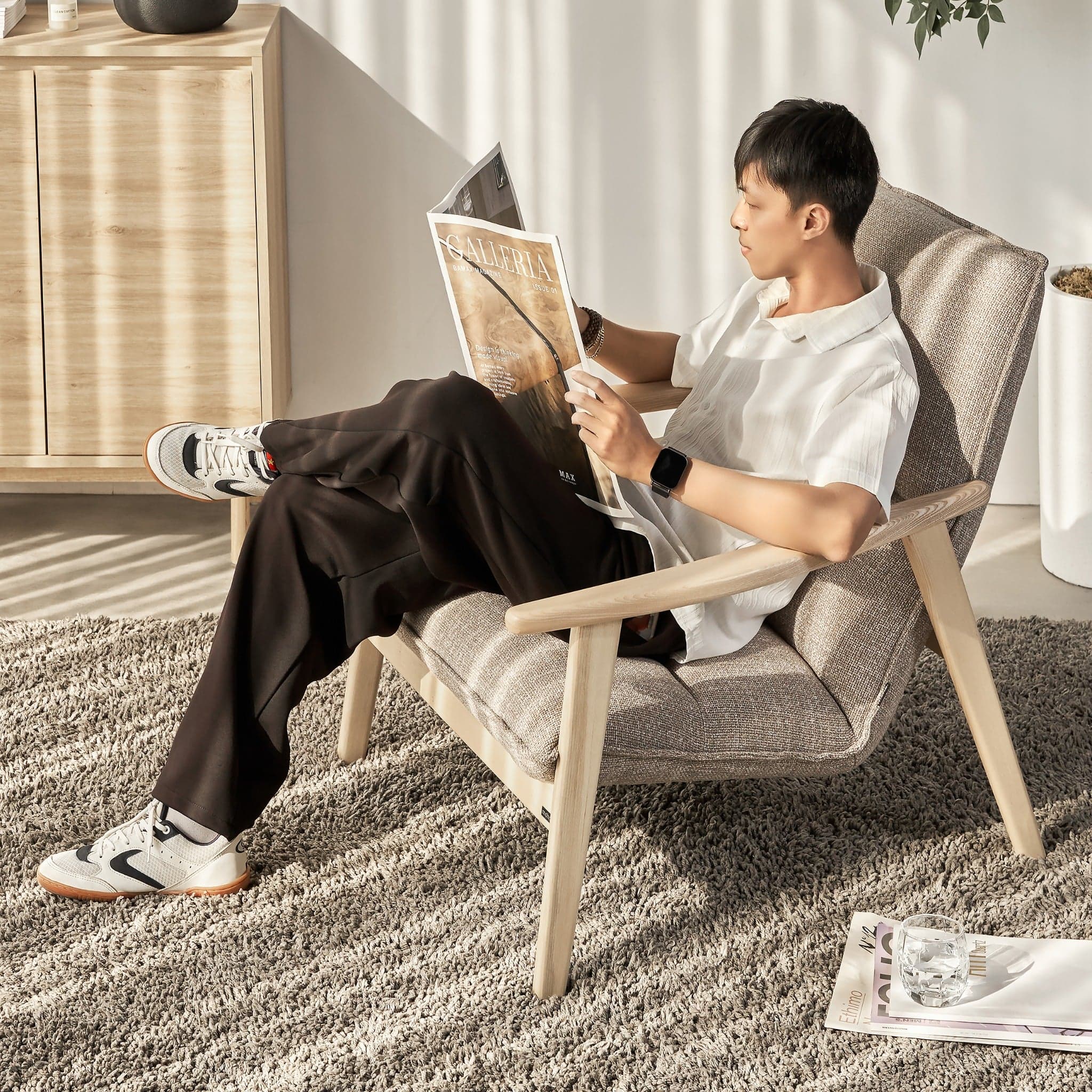 Ghế Armchair Thư Giãn Kèm Đôn OLLY
