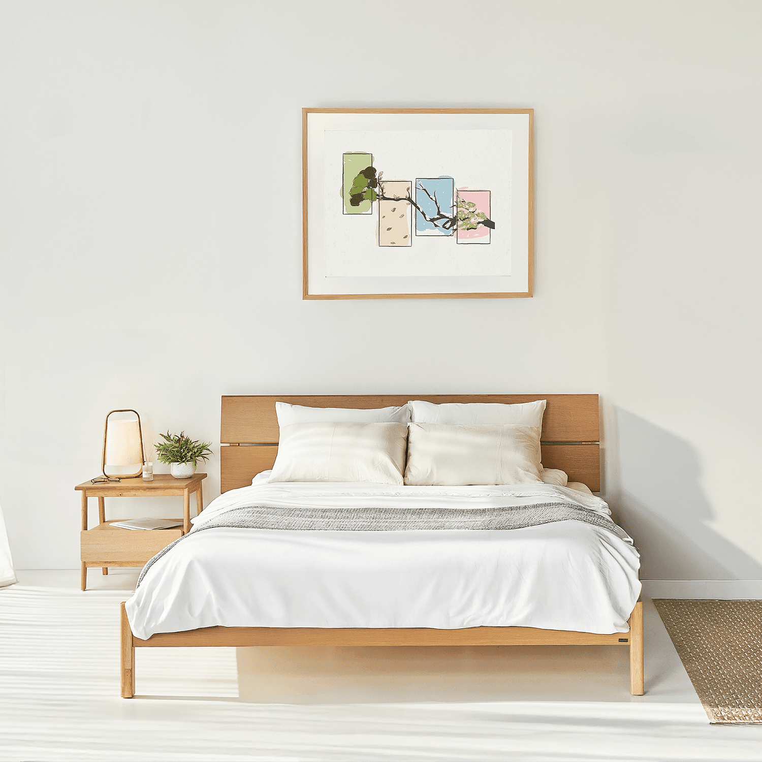 Giường Ngủ Gỗ Nhà Đẹp - Tốt VLINE 601 Nhiều Kích Thước
