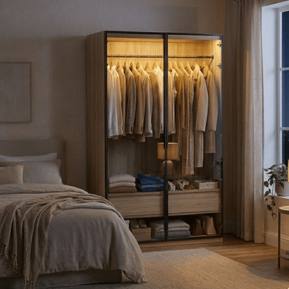 Tủ Quần Áo Cánh Kính Cao Cấp 1m2 ASTRO