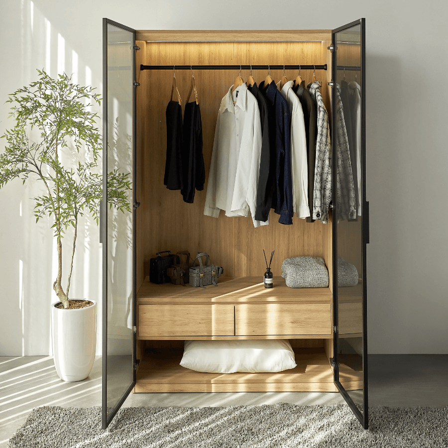 Tủ Quần Áo Cánh Kính Cao Cấp 1m2 ASTRO