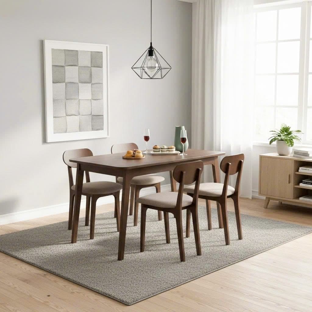 Combo Phòng Ăn Nhà Đẹp - Tốt KOSTER Màu Nâu