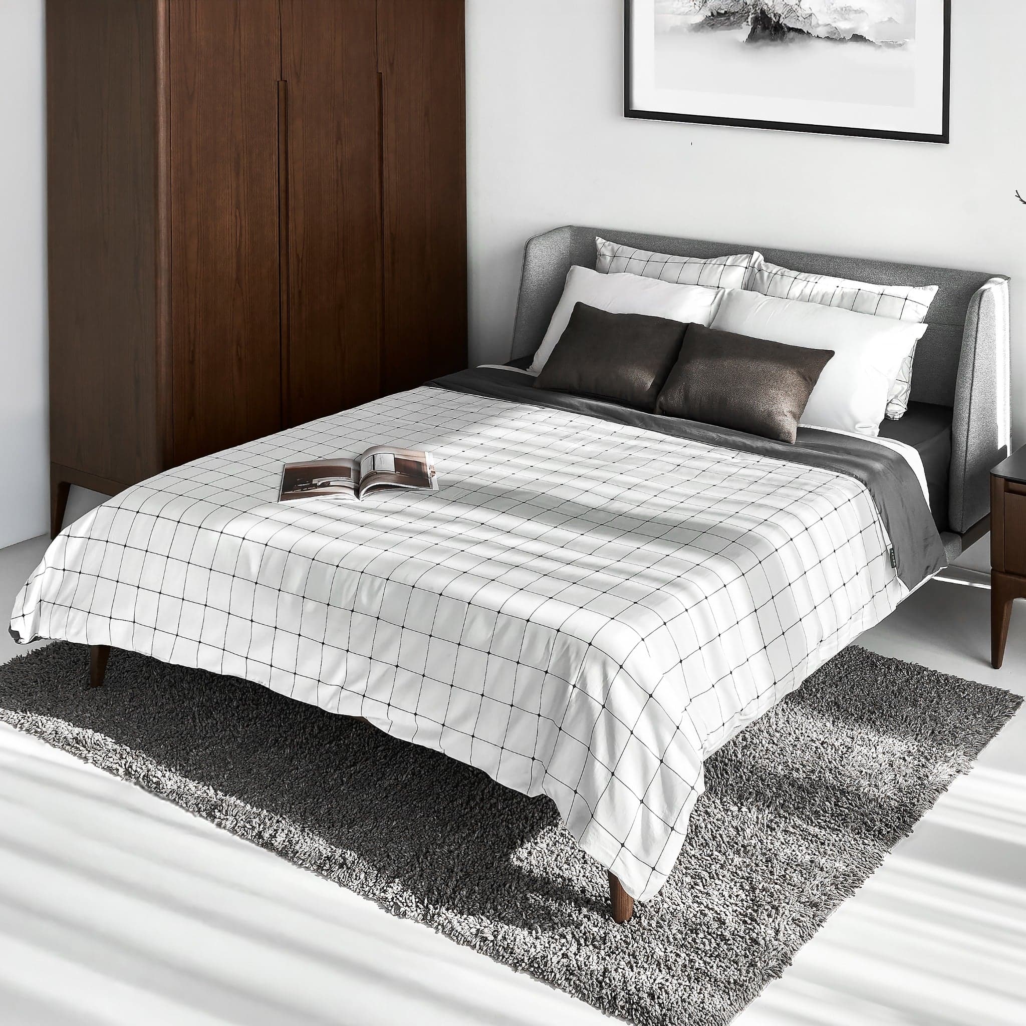 Giường Ngủ Bọc Vải 1m6 SCARLET - Signature