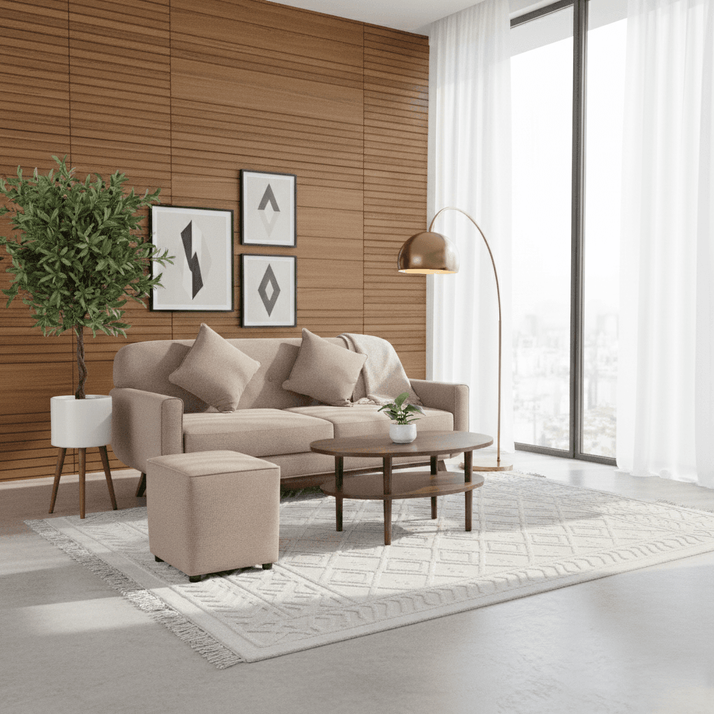 Combo Cơ Bản Phòng Khách Nhà Đẹp - Tốt KOSTER Màu Nâu