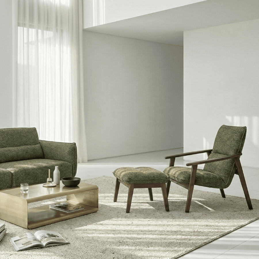 Ghế Armchair Thư Giãn Kèm Đôn OLLY