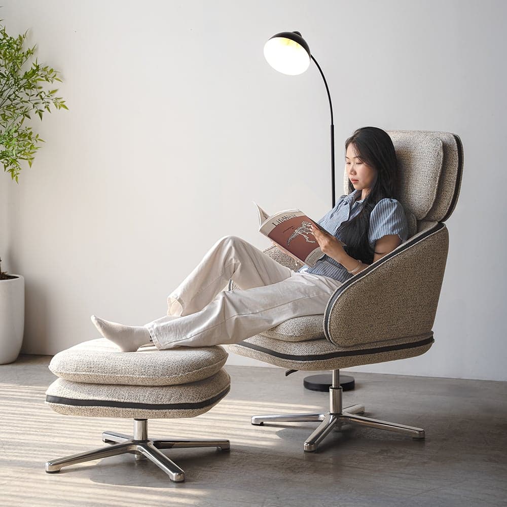 Ghế Armchair Xoay 360 Kèm Đôn OASIS