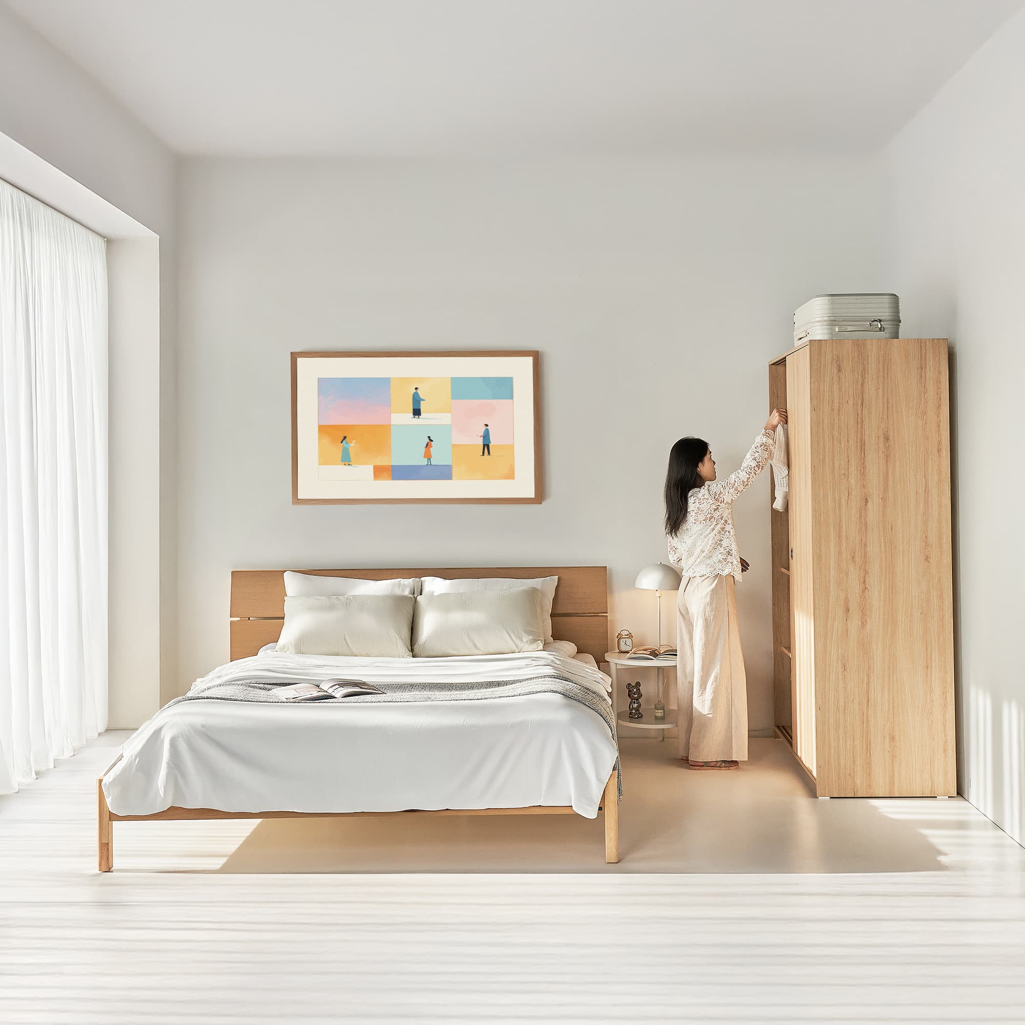 Combo Giường Tủ VLINE - VIENNA
