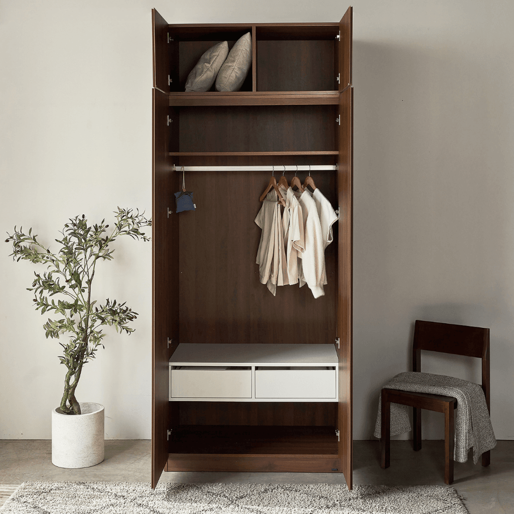 Set Tủ Quần Áo Kèm Tủ Nóc 2m5 VIENNA